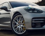 2021 Porsche Panamera Turbo S Sport Turismo (US-Spec; Color: GT Silver Metallic) Headlight Wallpapers 150x120