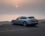 2021 Porsche Panamera Turbo S Sport Turismo (US-Spec; Color: GT Silver Metallic) Rear Three-Quarter Wallpapers 150x120