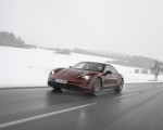 2021 Porsche Taycan (Color: Cherry Metallic) Front Three-Quarter Wallpapers 150x120