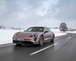 2021 Porsche Taycan (Color: Frozen Berry Metallic) Front Three-Quarter Wallpapers 150x120