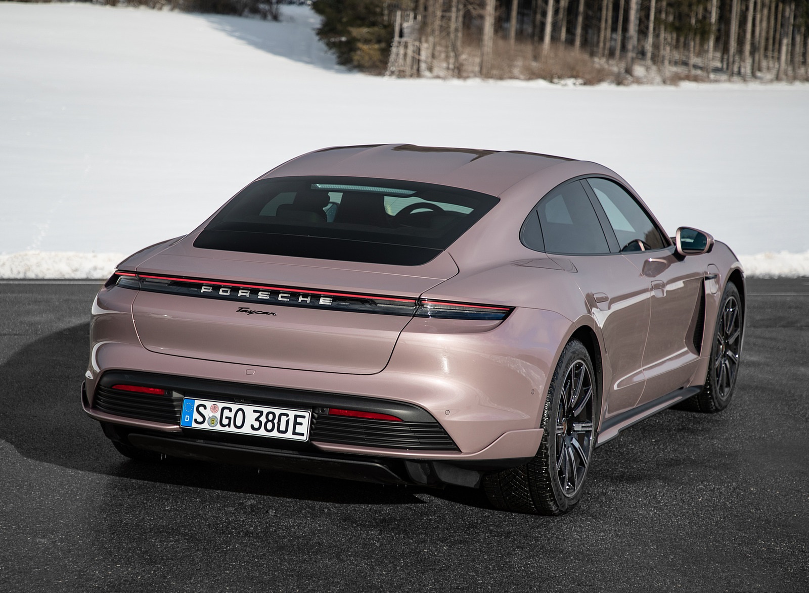 2021 Porsche Taycan (Color: Frozen Berry Metallic) Rear Three-Quarter Wallpapers  #176 of 218