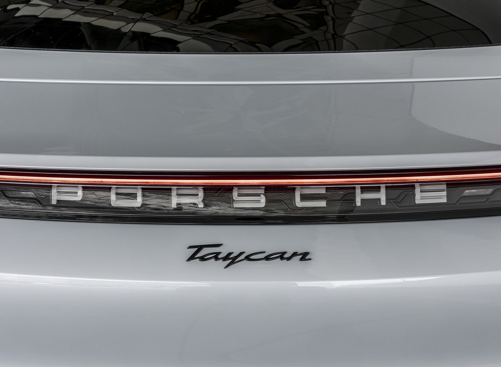 2021 Porsche Taycan (Color: Ice Grey Metallic) Badge Wallpapers #82 of 218