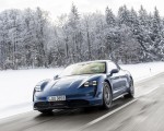 2021 Porsche Taycan (Color: Neptune Blue) Front Wallpapers 150x120