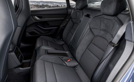2021 Porsche Taycan (Color: Neptune Blue) Interior Rear Seats Wallpapers 450x275 (53)