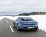 2021 Porsche Taycan (Color: Neptune Blue) Rear Three-Quarter Wallpapers 150x120 (24)