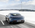 2021 Porsche Taycan (Color: Neptune Blue) Rear Wallpapers 150x120