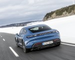 2021 Porsche Taycan (Color: Neptune Blue) Rear Wallpapers 150x120