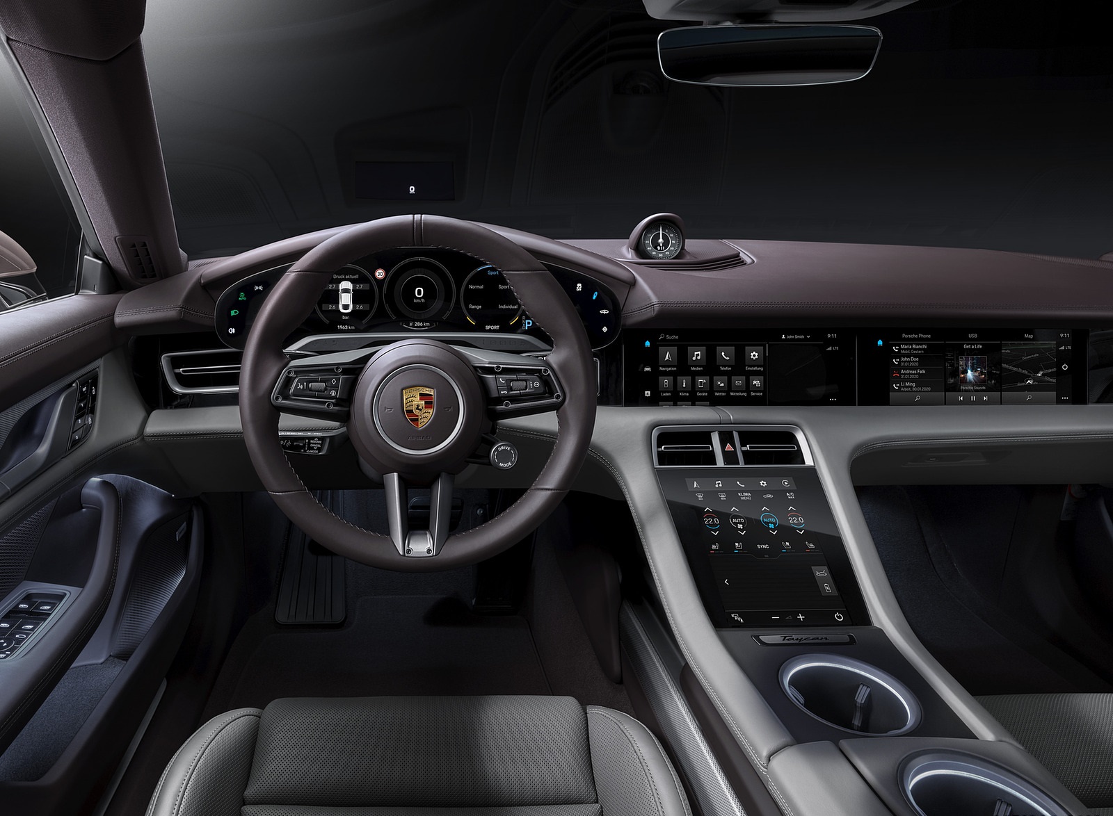 2021 Porsche Taycan Interior Cockpit Wallpapers #217 of 218