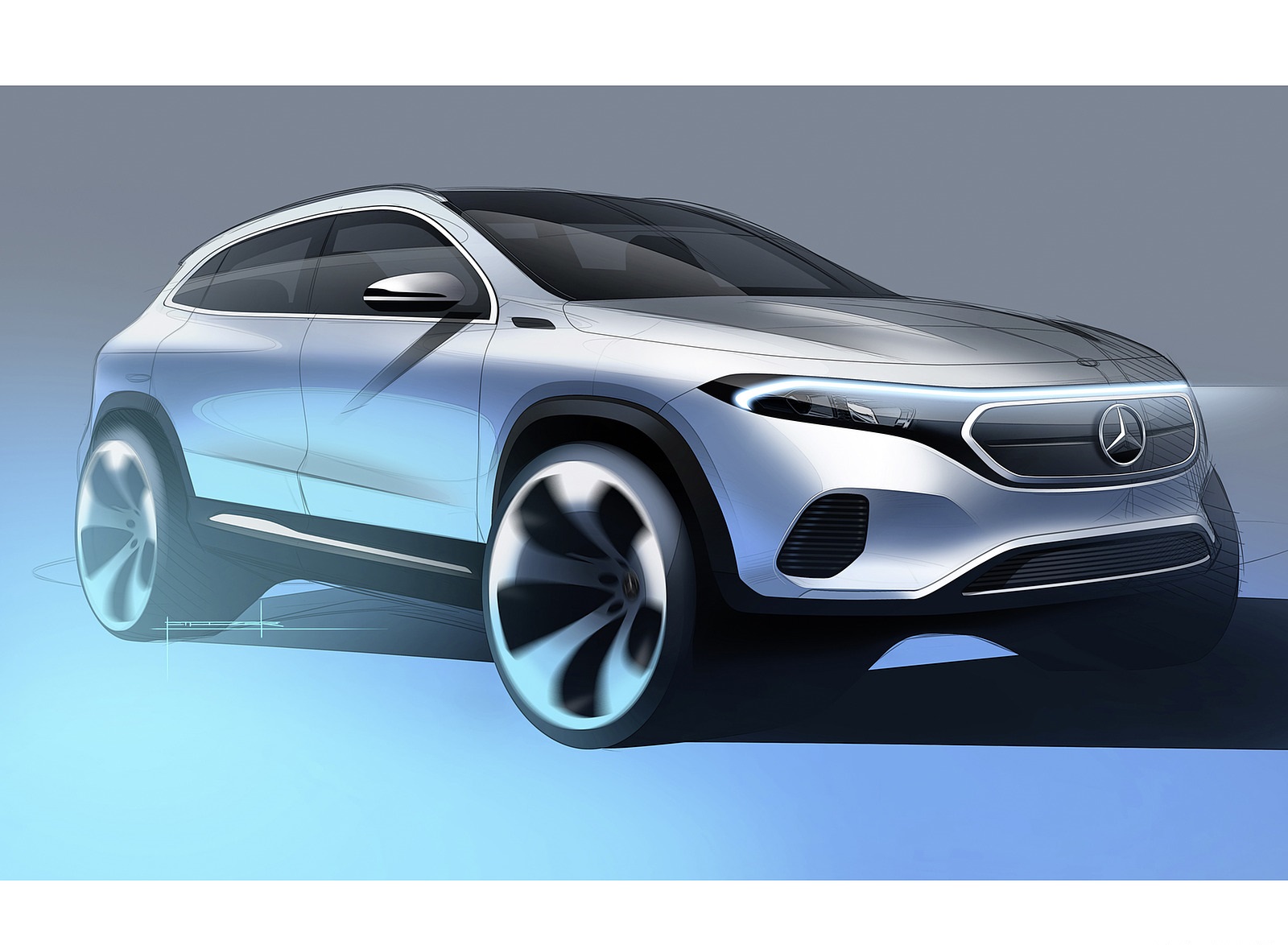 2022 Mercedes-Benz EQA Design Sketch Wallpapers #68 of 91
