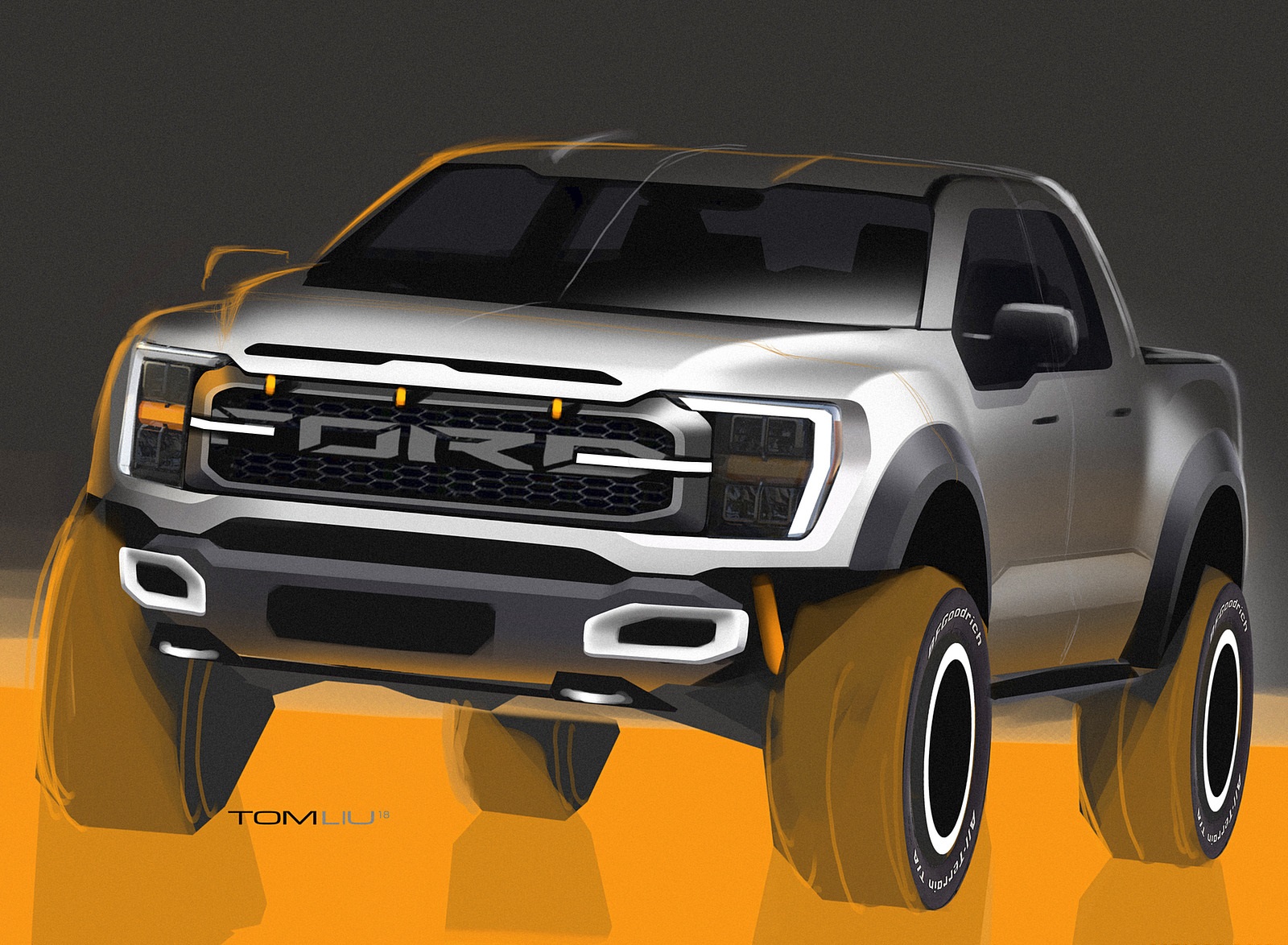 2021 Ford F-150 Raptor Design Sketch Wallpapers  #31 of 37