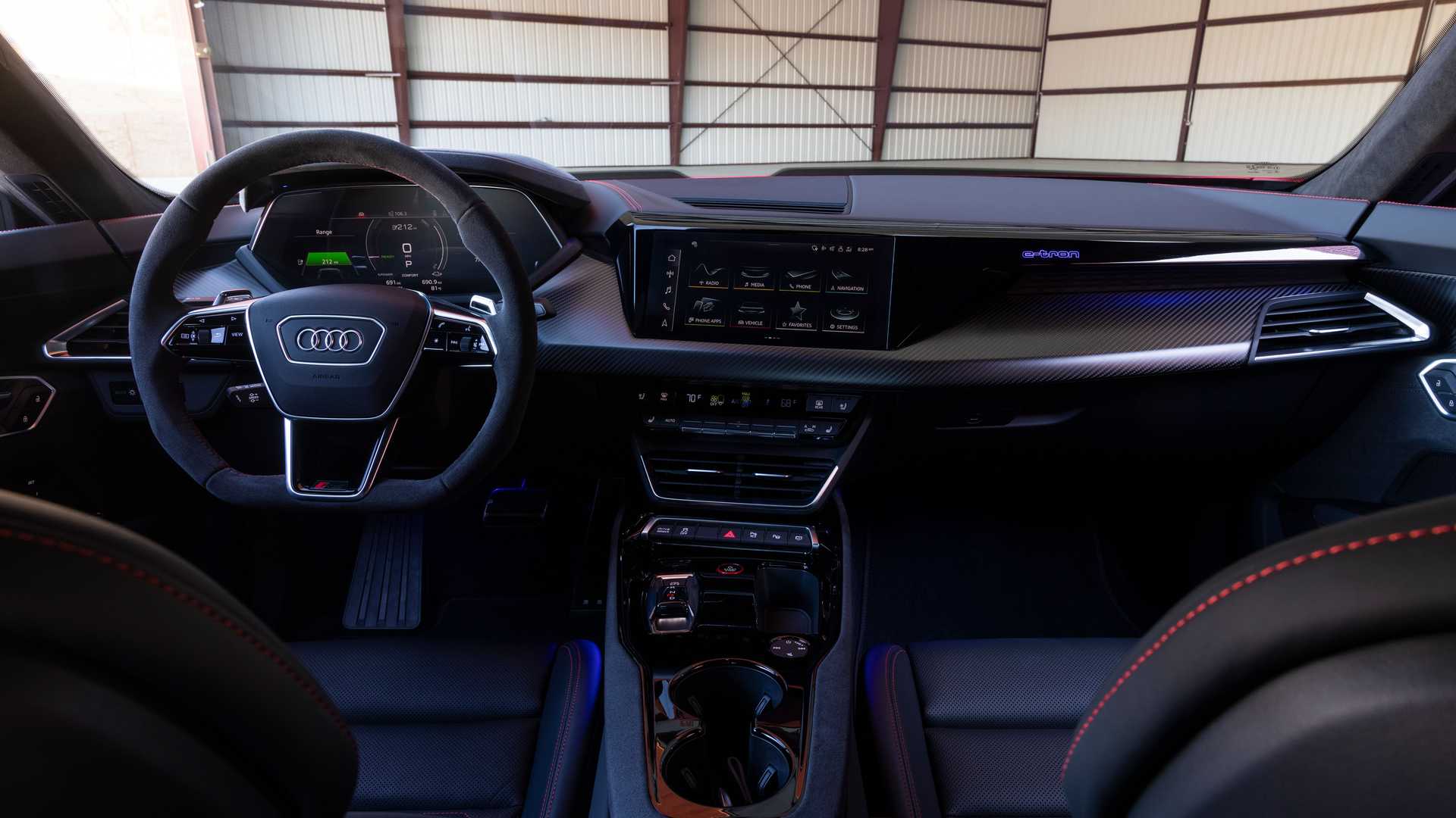 2022 Audi RS E-Tron GT (Color: Tango Red Metallic) Interior Cockpit Wallpapers #112 of 174