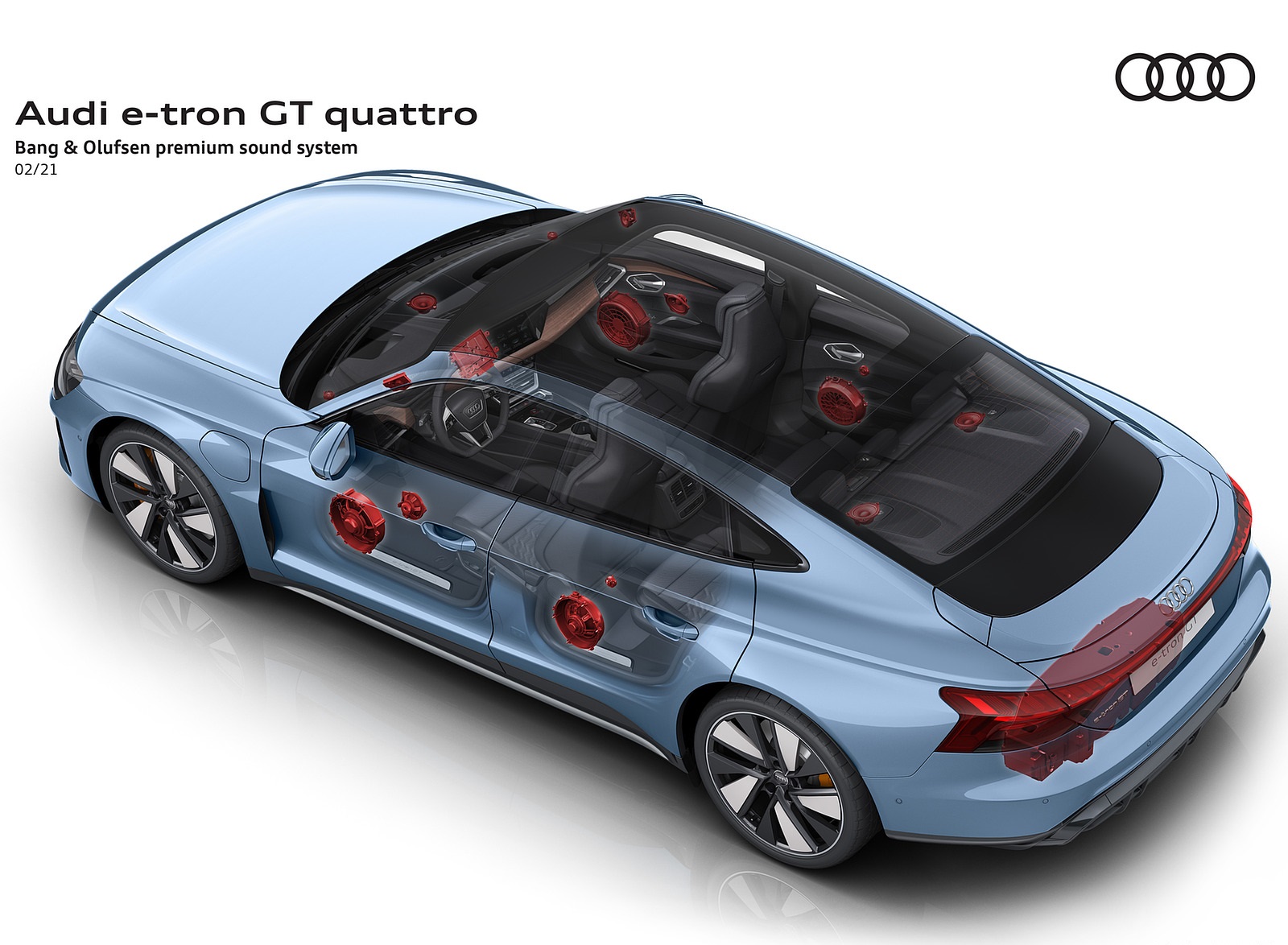 2022 Audi e-tron GT quattro Bang and Olufsen premium sound system Wallpapers #89 of 176