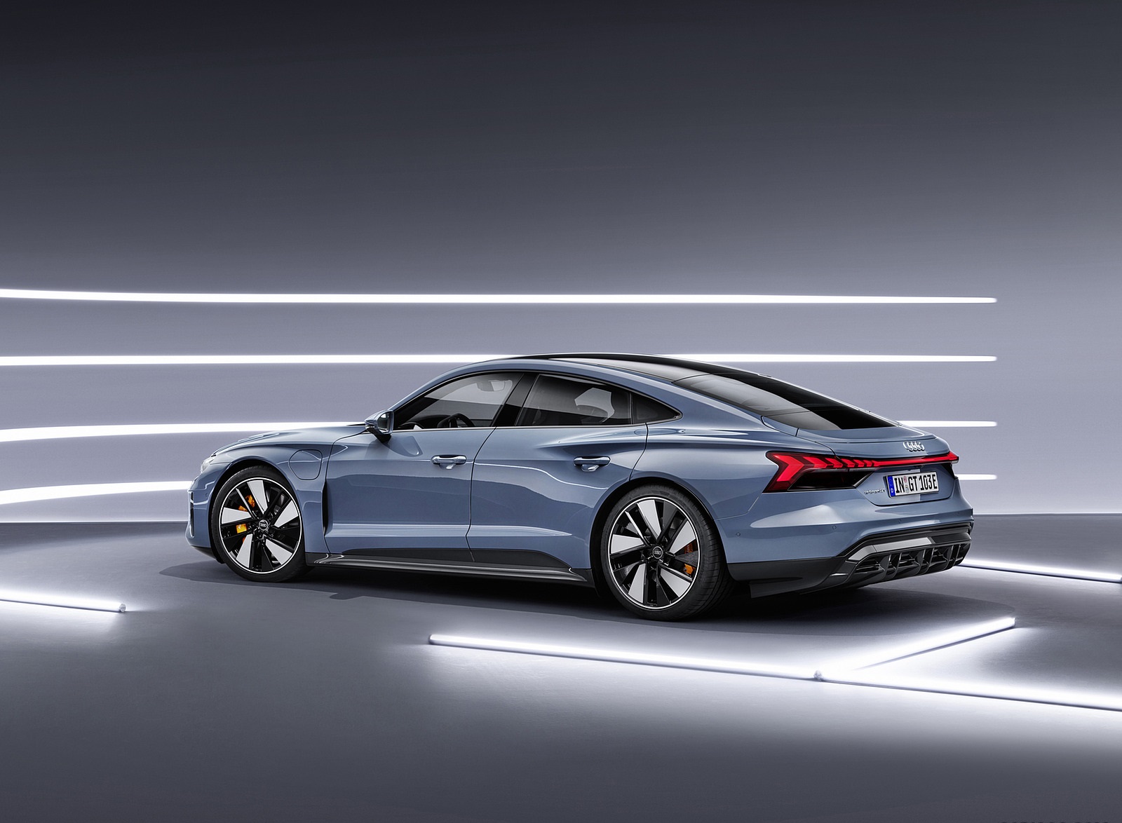 2022 Audi e-tron GT quattro (Color: Kemora Grey Metallic) Rear Three-Quarter Wallpapers #61 of 176