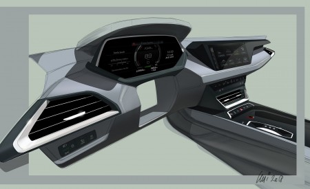2022 Audi e-tron GT quattro Design Sketch Wallpapers  450x275 (126)