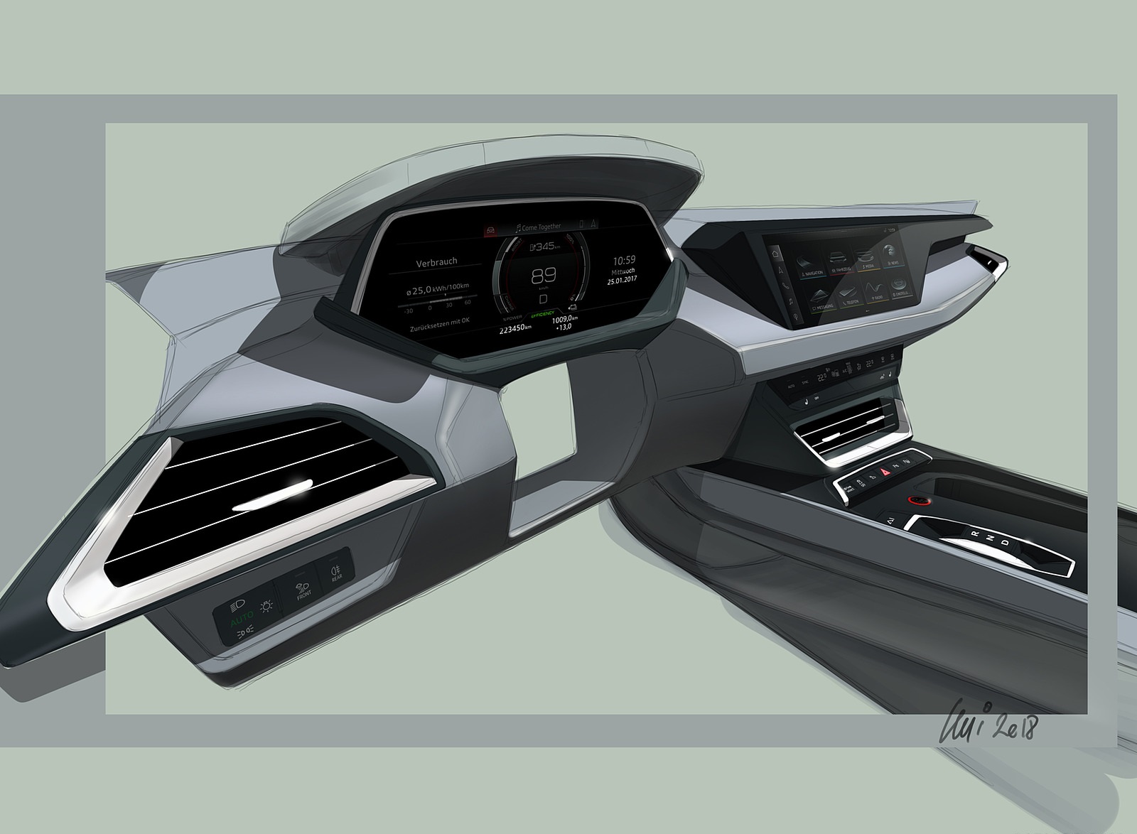2022 Audi e-tron GT quattro Design Sketch Wallpapers  #126 of 176