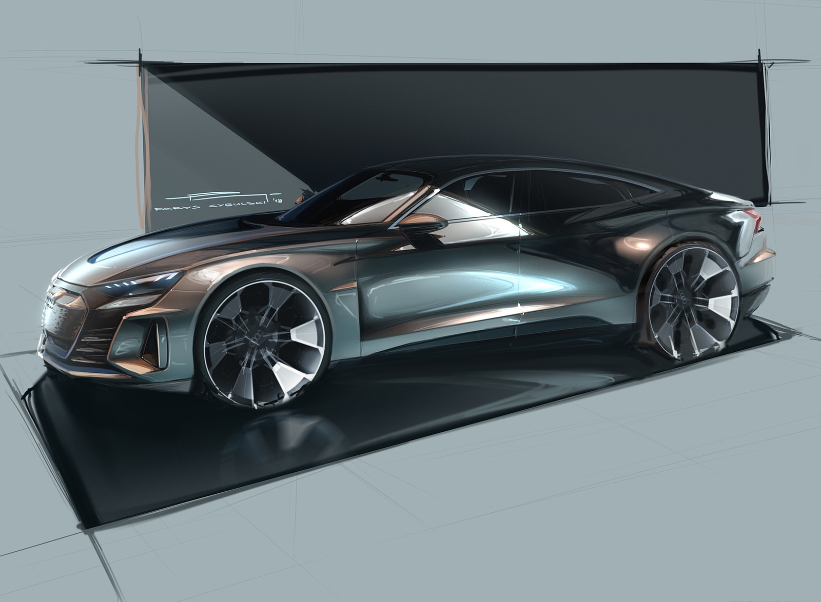 2022 Audi e-tron GT quattro Design Sketch Wallpapers  #115 of 176