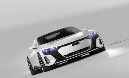 2022 Audi e-tron GT quattro Design Sketch Wallpapers  450x275 (113)