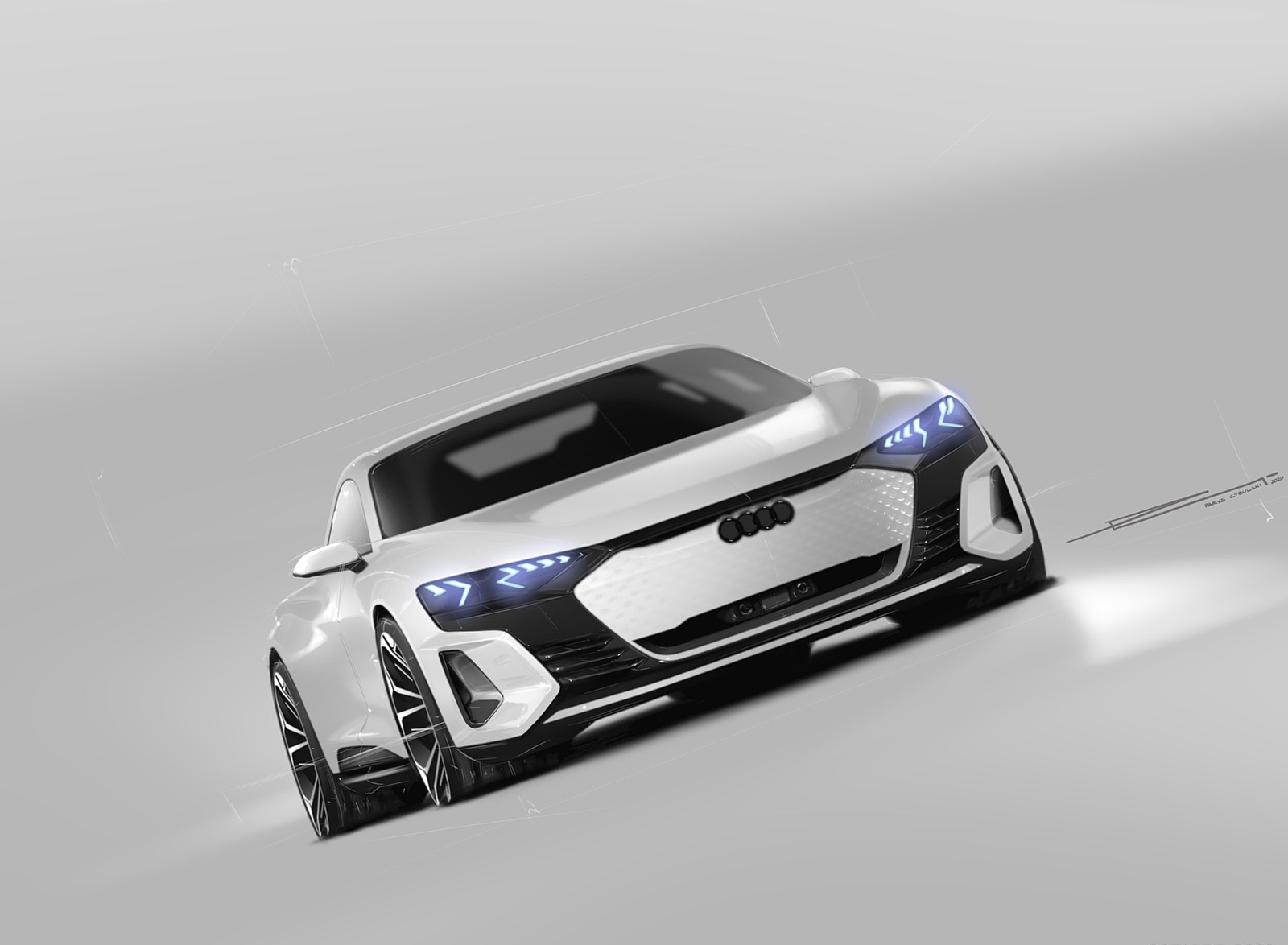 2022 Audi e-tron GT quattro Design Sketch Wallpapers  #113 of 176