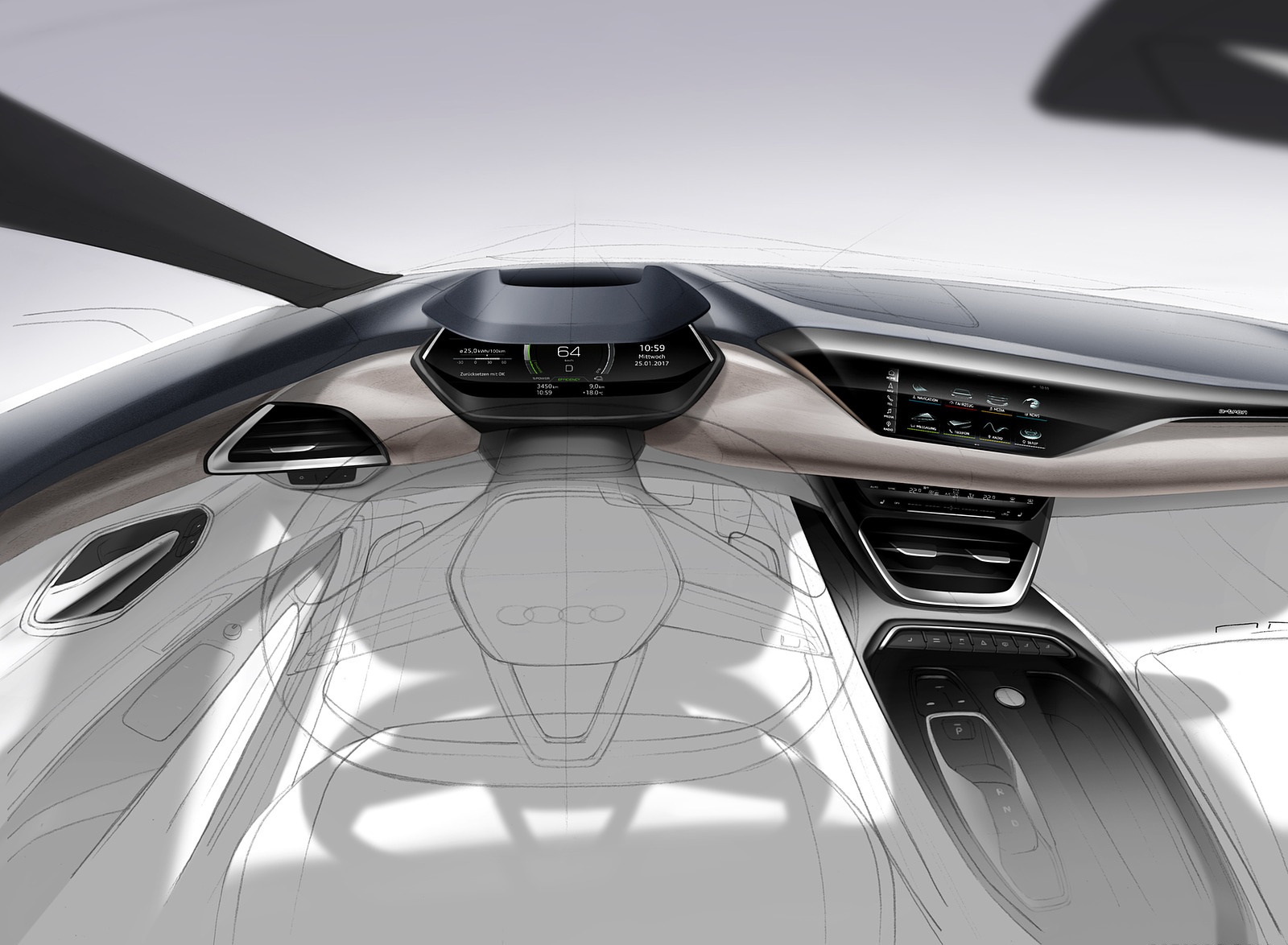 2022 Audi e-tron GT quattro Design Sketch Wallpapers  #122 of 176