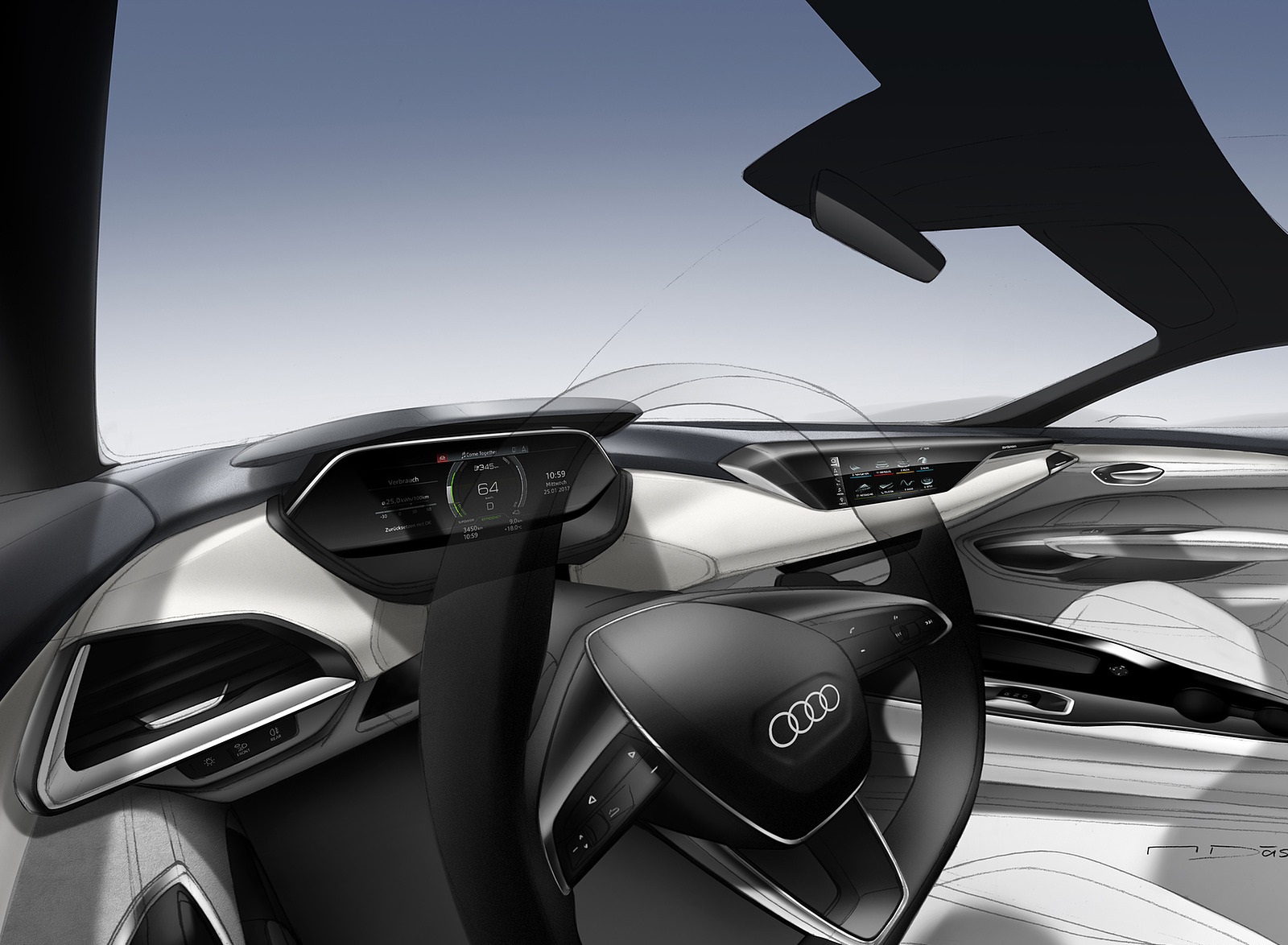 2022 Audi e-tron GT quattro Design Sketch Wallpapers  #121 of 176