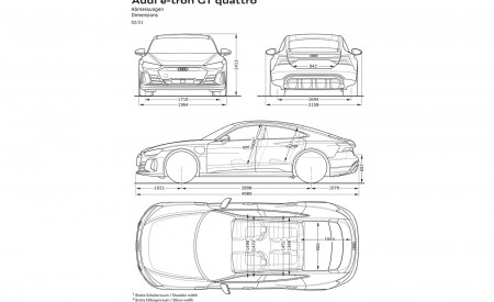 2022 Audi e-tron GT quattro Dimensions Wallpapers 450x275 (110)