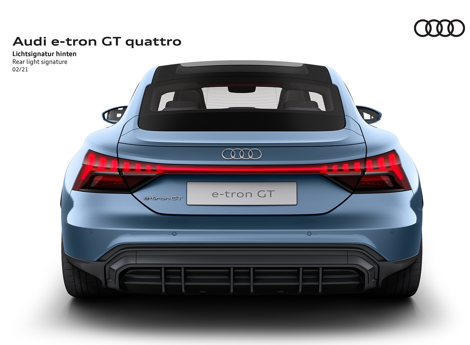 2022 Audi e-tron GT quattro Rear light signature Wallpapers #68 of 176