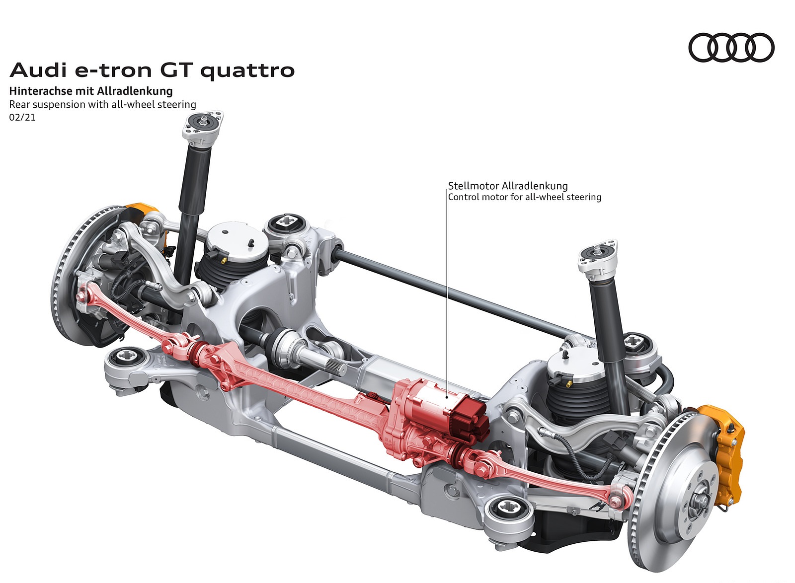 2022 Audi e-tron GT quattro Rear suspension with all-wheel steering Wallpapers #104 of 176