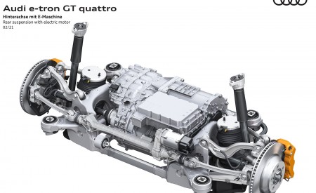 2022 Audi e-tron GT quattro Rear suspension with electric motor Wallpapers 450x275 (103)