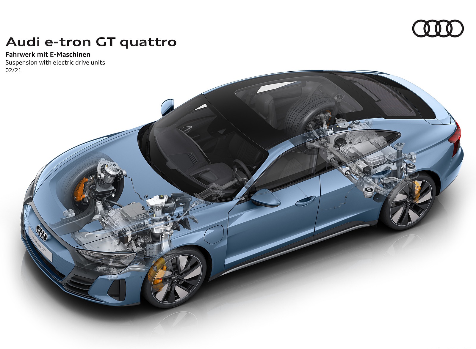 2022 Audi e-tron GT quattro Suspension with electric motors Wallpapers #70 of 176