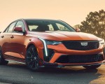 2022 Cadillac CT4-V Blackwing (Color: Blaze Orange Metallic) Front Wallpapers 150x120