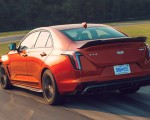 2022 Cadillac CT4-V Blackwing (Color: Blaze Orange Metallic) Rear Three-Quarter Wallpapers 150x120