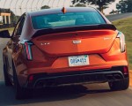 2022 Cadillac CT4-V Blackwing (Color: Blaze Orange Metallic) Rear Wallpapers 150x120