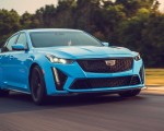 2022 Cadillac CT5-V Blackwing (Color: Electric Blue) Front Wallpapers 150x120 (1)
