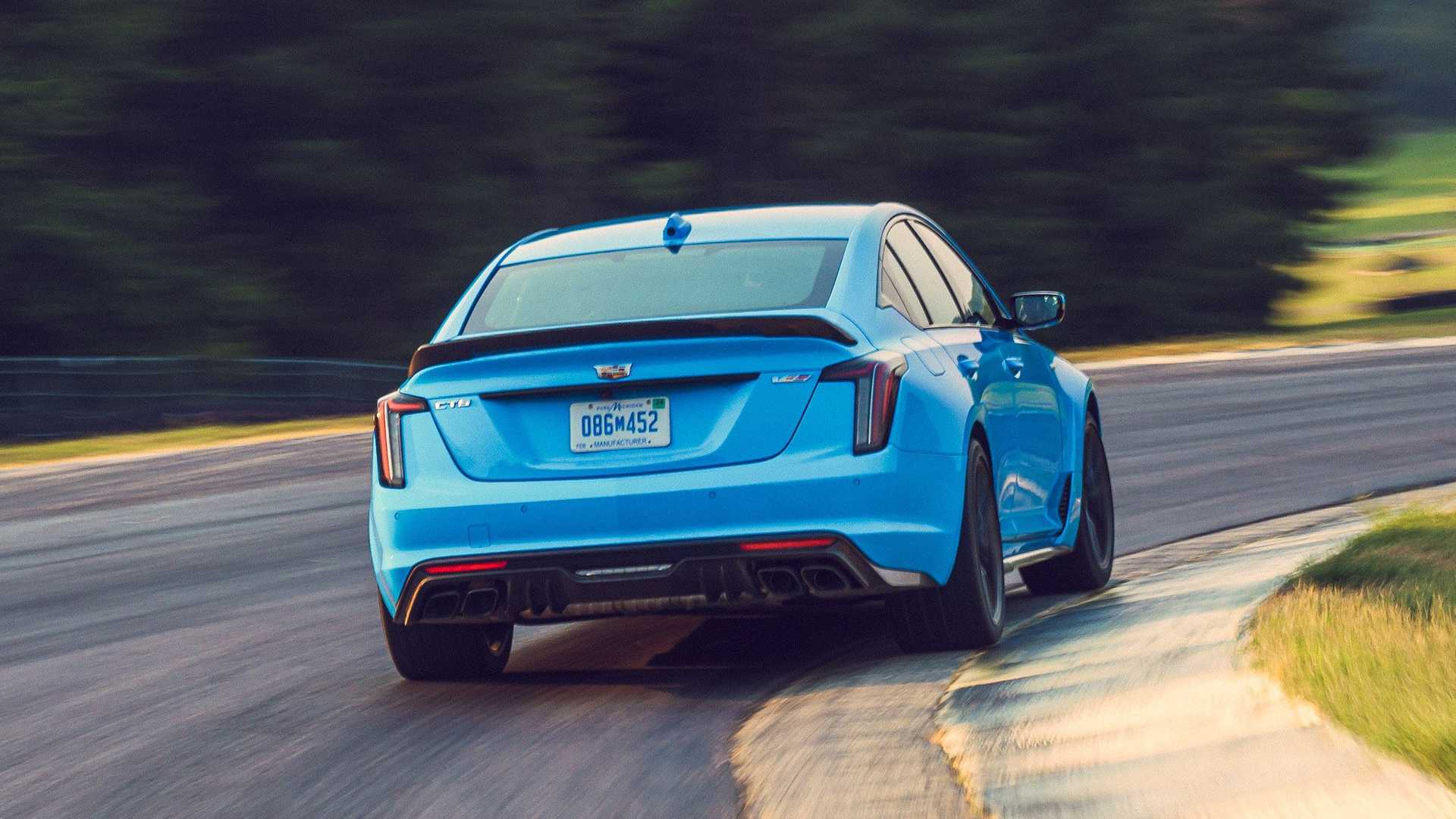 2022 Cadillac CT5-V Blackwing (Color: Electric Blue) Rear Wallpapers (8)