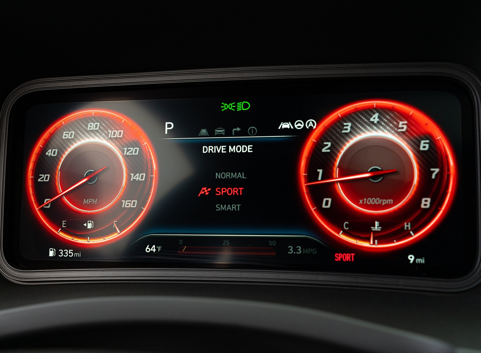 2022 Hyundai Kona N Line Digital Instrument Cluster Wallpapers  #8 of 10