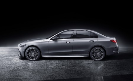 2022 Mercedes-Benz C-Class (Color: Selenite Grey Magno) Side Wallpapers 450x275 (43)