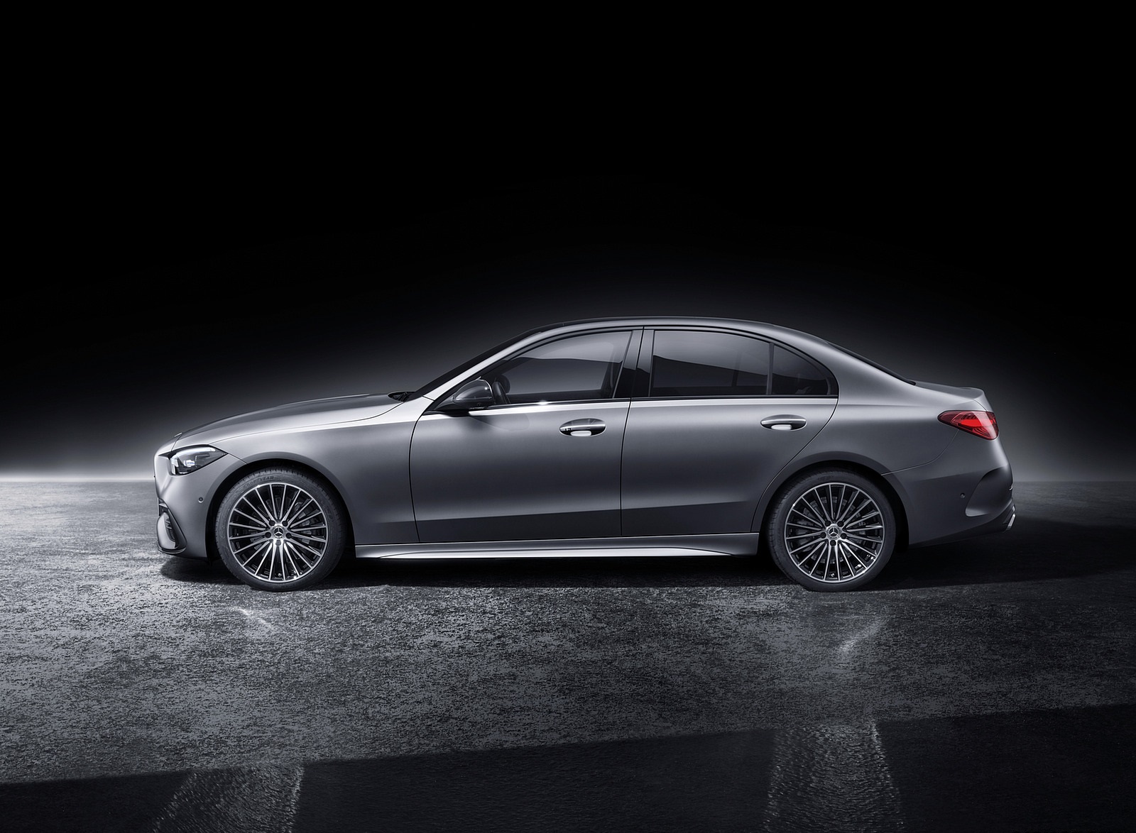 2022 Mercedes-Benz C-Class (Color: Selenite Grey Magno) Side Wallpapers #43 of 52