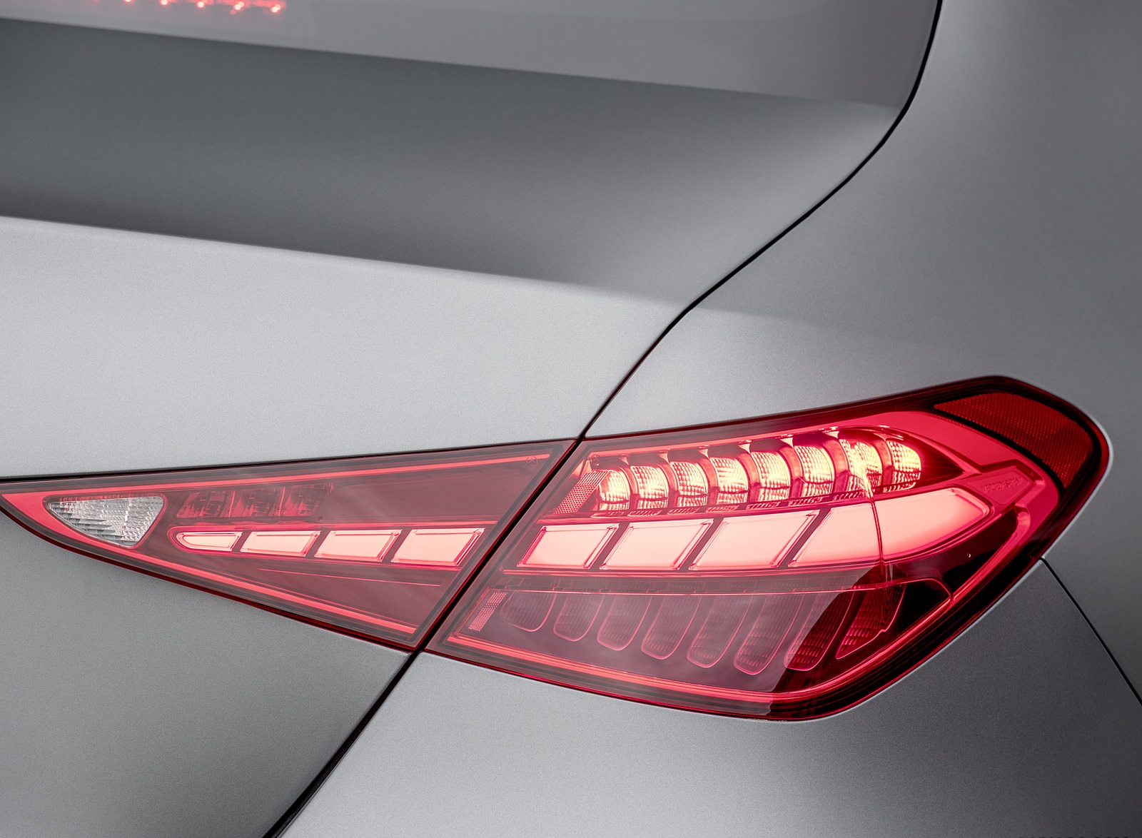 2022 Mercedes-Benz C-Class (Color: Selenite Grey Magno) Tail Light Wallpapers #30 of 52