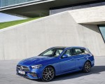 2022 Mercedes-Benz C-Class Wagon T-Model (Color: Spectral Blue) Front Three-Quarter Wallpapers 150x120