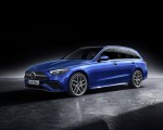 2022 Mercedes-Benz C-Class Wagon T-Model (Color: Spectral Blue) Front Three-Quarter Wallpapers 150x120