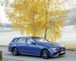 2022 Mercedes-Benz C-Class Wagon T-Model (Color: Spectral Blue) Front Three-Quarter Wallpapers 150x120