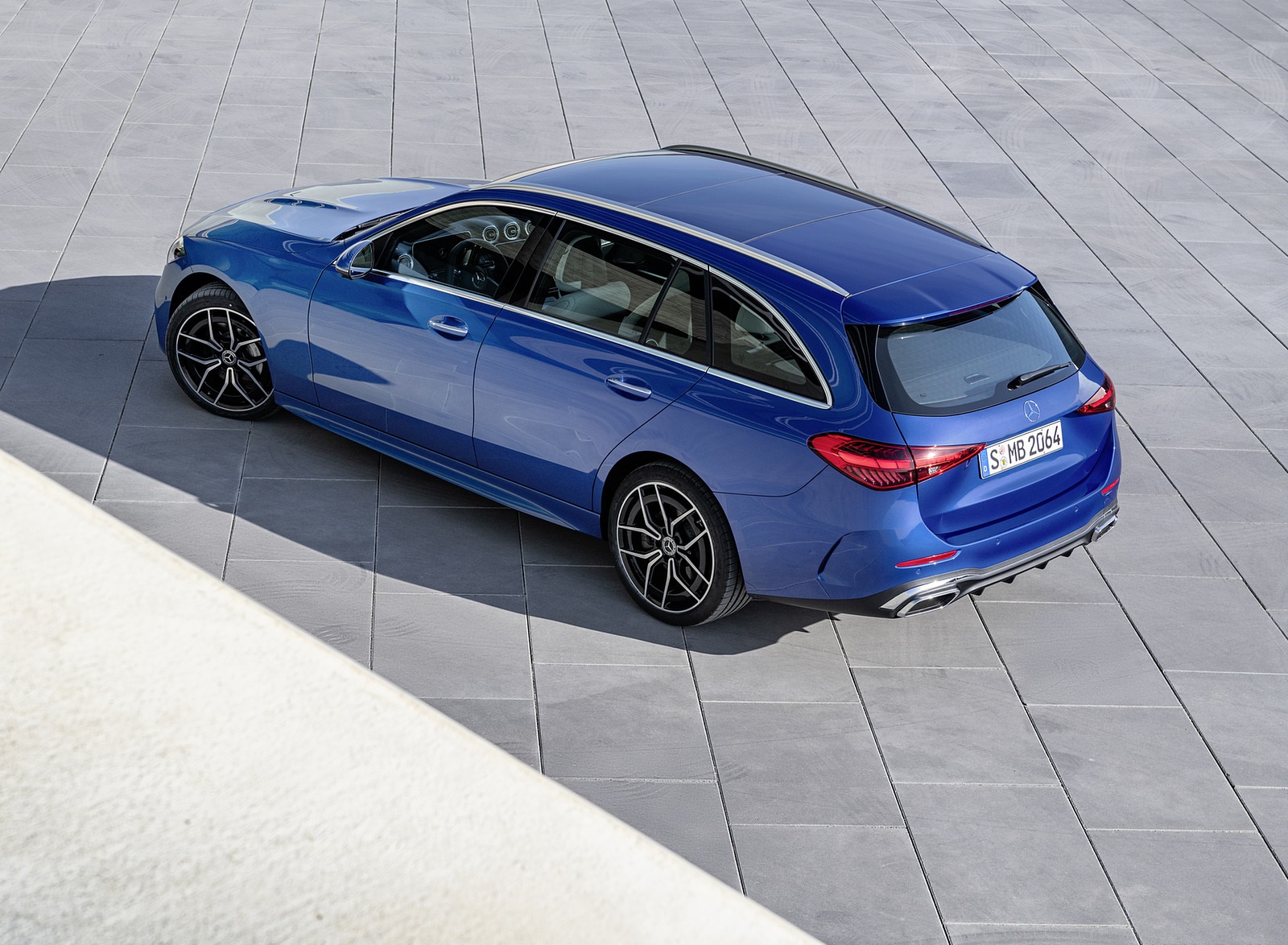 2022 Mercedes-Benz C-Class Wagon T-Model (Color: Spectral Blue) Rear Three-Quarter Wallpapers #25 of 50