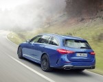 2022 Mercedes-Benz C-Class Wagon T-Model (Color: Spectral Blue) Rear Three-Quarter Wallpapers 150x120 (6)