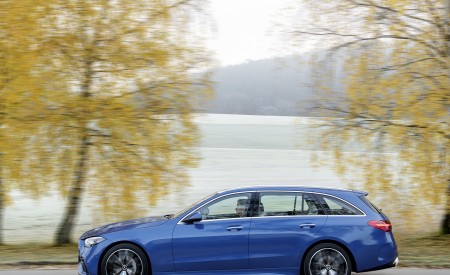 2022 Mercedes-Benz C-Class Wagon T-Model (Color: Spectral Blue) Side Wallpapers 450x275 (10)