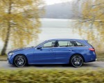 2022 Mercedes-Benz C-Class Wagon T-Model (Color: Spectral Blue) Side Wallpapers 150x120