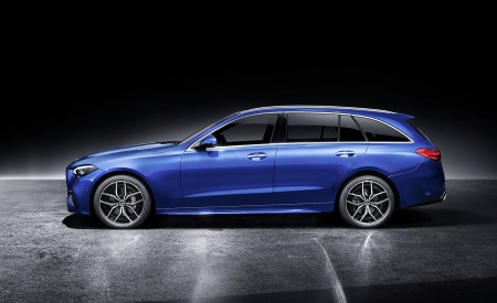 2022 Mercedes-Benz C-Class Wagon T-Model (Color: Spectral Blue) Side Wallpapers 450x275 (42)