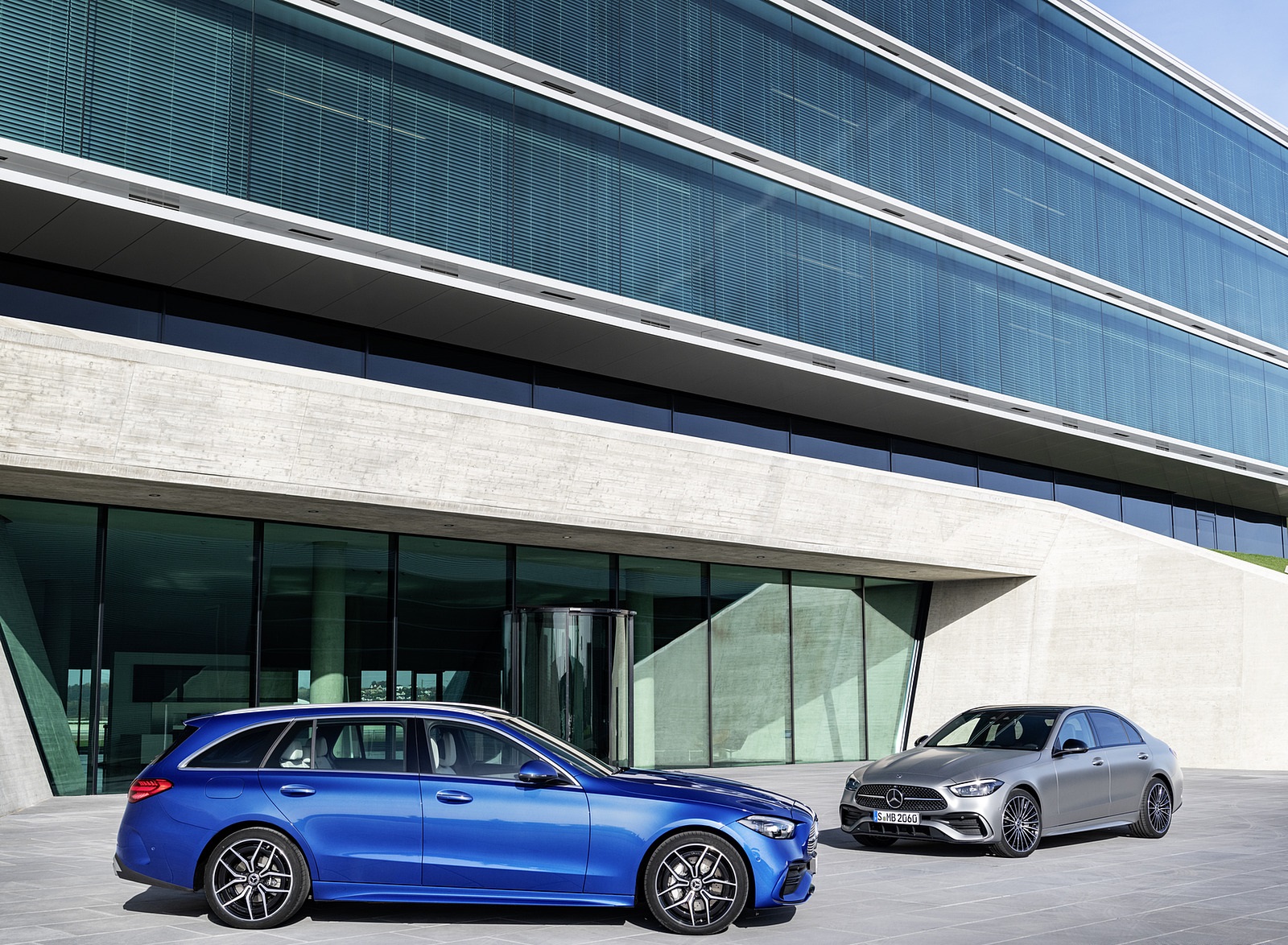 2022 Mercedes-Benz C-Class Wagon T-Model (Color: Spectral Blue) Wallpapers #22 of 50