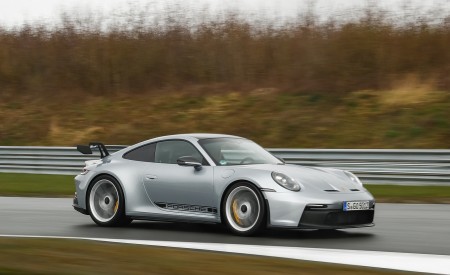 2022 Porsche 911 GT3 (Color: Dolomite Silver Metallic) Front Three-Quarter Wallpapers 450x275 (181)