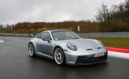 2022 Porsche 911 GT3 (Color: Dolomite Silver Metallic) Front Three-Quarter Wallpapers 450x275 (182)