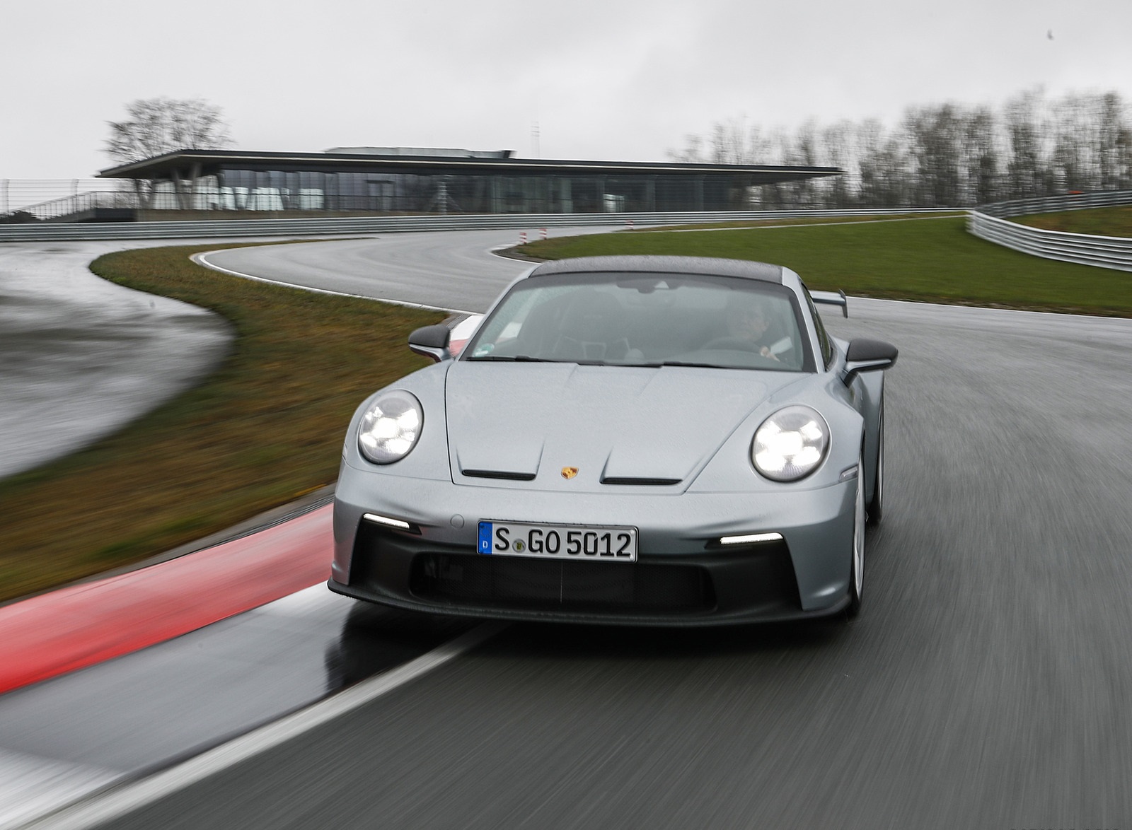2022 Porsche 911 GT3 (Color: Dolomite Silver Metallic) Front Wallpapers